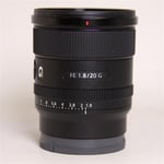 Sony Used FE 20mm f/1.8 G Ultra Wide Angle Prime Lens