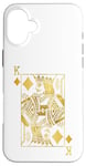 Coque pour iPhone 16 Plus Lucky Poker Cards Knight King of Diamonds Game Casino