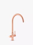 Pronteau by Abode Prothia Swan Slimline 3-in-1 Instant Steaming Hot Water Single Lever Kitchen Tap