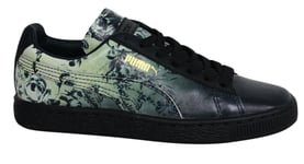 Puma Basket Classic House Of Hackney Black Leather Mens Trainers 357819 01 B13D - Size UK 4