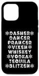 iPhone 12/12 Pro Dasher Dancer Prancer Vixen Spirits Funny Christmas List Case