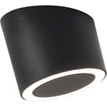 Domus Line Luminaire LED Unika D-Motion 2700 K/4000 K - Sous meuble rond sans interrupteur - 24 V - 4,5 W - Plastique noir