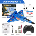 RC Plane F22 raptor Helikopteri Kaukosäädin lentokone 2.4G Lentokone Kaukosäädin EPP Vaahtokone Lasten lelut