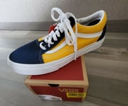 VANS Baskets basses Old Skool bleu marine / jaune Taille 40.5