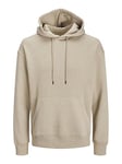 Jack & Jones Men's Jjestar Basic Hooded Sweatshirt, Crockery, L UK