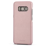 CASEZA Coque Galaxy S8 Rose Gold Rome Housse en Cuir Synthétique - Coque Arrière en Cuir Artificiel Haut de Gamme pour Samsung Galaxy S8 (5,8") Original - Case de Protection Complète Ultra Mince