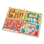 Melissa & Doug PAW Patrol Planche de labyrinthe magnétique 4-en-1 en bois, La Pat' Patrouille, Jouet en bois, Jouet d'Éveil, Tableau d'activités de voyage, 3+, Cadeaux pour garçons ou Fille