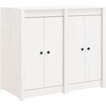 Armoire de cuisine d'extérieur blanc bois de pin massif vidaXL