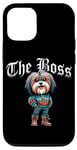Coque pour iPhone 12/12 Pro The Boss Veste pour chien Terrier tibétain