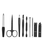 Set Fingernail Suit Nail Clipper Cutter File Cuticle Pusher Manicure Pedicure