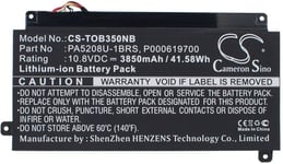 Yhteensopivuus  Toshiba ChromeBook CB35-B, 10.8V, 3850 mAh