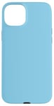 Coque pour iPhone 15 Plus Couleur bleu ciel simple