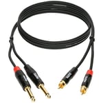 tz Klotz KT-CJ600 RCA Phono - Jack Cable 6m - Câbles audio