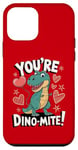 Coque pour iPhone 12 mini Costume de dinosaure T-Rex pour la Saint-Valentin