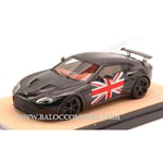 [FR] Tecnomodel ASTON MARTIN V12 ZAGATO 2012 BLACK W/ENGLISH  FLAG  ED.LIM.PCS 1