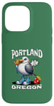 Coque pour iPhone 14 Pro Max Portland Oregon Seagull French Fries Souvenir drôle