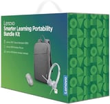 Lenovo Smarter Learning Portability Bundle Kit avec Sac à Dos pour Ordinateur Portable 15,6" Souris sans Fil 530 Casque stéréo analogique 100 Gris argenté