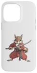 Coque pour iPhone 14 Pro Max Anime Samurai Squirrel Warrior Kids