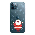 EIDERWOOD iPhone 16 Pro Max Fleksibelt Plast Jul Deksel - Merry Christmas - Julenissen & 
Snøfnugg