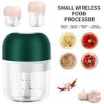 Mini hachoir à oignons électrique multifonction 250 ml - JOYFAN - Vert - Coupe automatique - Chargement USB