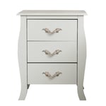 3 Drawer Bedside Table - Elizabeth Ivory Range