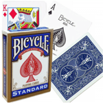 Bicycle Rider Standard poker cards golden frame, Red or Blue