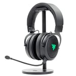 Itek 2022 - Casque Gaming H500WB - Casque de Jeu avec Microphone Amovible. Casque de Jeu Bluetooth, Annulation de Bruit extérieur, éclairage LED. Convient pour PC et Console, Noir, réglable.