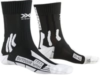 X-Socks Trek Outdoor Women Chaussette Femme, Opal Black/Arctic White, FR : L (Taille Fabricant : 39-40)