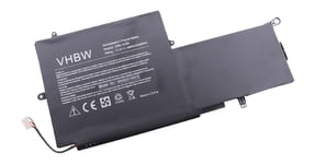 vhbw batterie compatible avec HP Spectre x360 13-4103ng(P0U80EA), x360 13-4103TU, x360 13-4104la laptop (4900mAh, 11,4V, Li-Polymère, noir)