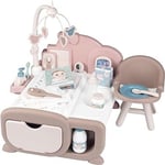 Smoby BABY NURSE NURSERY 17 piece Playset - Complete space for the child to car