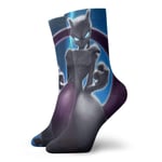 LREFON Chaussettes de Compression Chaussettes Mewtwo Crew Drôle Casual Unisexe Impression Cheville Sport Sock