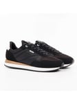 Boss Mens Kai Runn Trainers - Black material_textile - Size UK 11