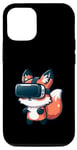 Coque pour iPhone 15 Cute Fox VR Fox Jeu de réalité virtuelle