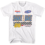 Talladega Nights - Shake And Bake - White Front Print Short Sleeve Adult T-Shirt