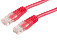 VALUE Cordon LAN Cat 6 | Câble réseau UTP Ethernet avec connecteur RJ45 | rouge 7 m