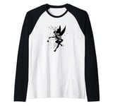 Disney Peter Pan Tinker Bell Pixie Dust Silhouette C1 Manche Raglan