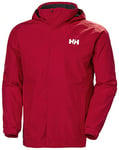 Helly Hansen Homme Dubliner Rain Jacket, Waterproof, Windproof, Brethable Shell Jacket, 162 rouge., M EU