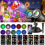 Lampe Projecteur led Noël avec 16 diapositive Projecteur Lumière Étanche Décoration pour Intérieur Extérieur Fête Noël Halloween