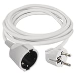 EMOS - Rallonge IP20 3 m - 1 Prise Schuko - 250 V, 16 A, 3680 W - Isolation en PVC de qualité supérieure - H05VV-F3G 1,5 mm² - Protection renforcée Contre Les Contacts - pour l'intérieur - Blanc