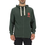 JEEP O102572-E848 J Man Hooded Sweatshirt Full Zip Star&JEEP Small Print J22W Nordic Green/Mars Re XL