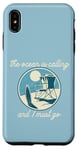 Coque pour iPhone XS Max THE OCEAN IS APPELING AND I MUST GO Surf Beach Surfing Meme