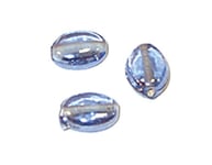 Perle en verre pierre ovale transparente bleu ciel 1 cm 500 g 310 u.