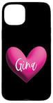 Coque pour iPhone 15 Plus Gina Rose Nom Cœur Amour Femme Fille Amie Personnalisé