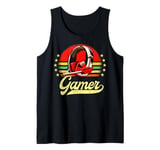 Vintage Gaming Video Game Players Teenage Boys Men Gamer Tank Top