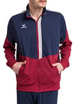 Erima Squad Veste d'entraînement Homme New Navy/Bordeaux/Silver Grey FR: M (Taille Fabricant: M)