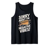 Negative Vibes Music Marimbist Musician Vibraphonist Marimba Tank Top