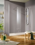 Paroi de douche verre transparent l.140 cm, Schulte Free