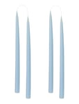 Kunstindustrien Hand Dipped Candles, 4 Pack Blå