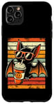 Coque pour iPhone 11 Pro Max Trick or Treat Chauve-souris mignonne Hipster Latte Funny Halloween