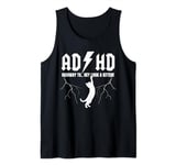 AD. HD Highway to.. Hey Look a Kitten! Funny Classic Rock Tank Top